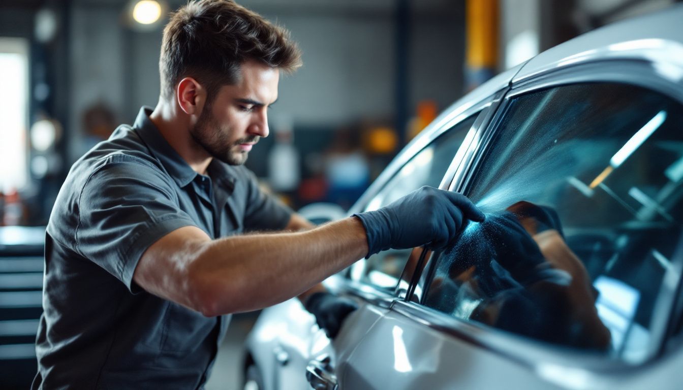 Profesional Car Window Tinting gtting install