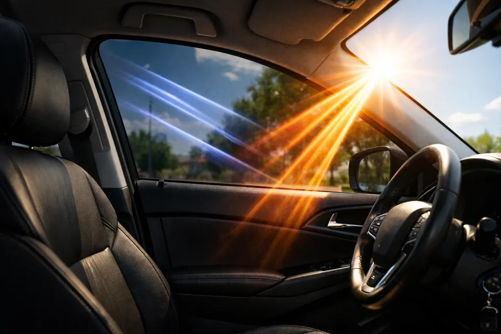 Car window tinting stops UV rays